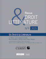 Du Droit à la Littérature