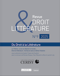 Du Droit à la Littérature